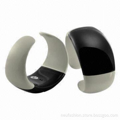 Bluetooth Bracelets in Yellow/Black with Caller ID and Two-button Operating System
